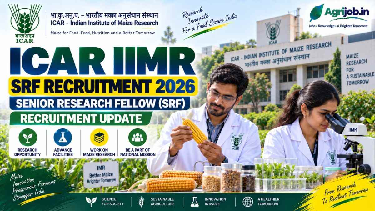 ICAR IIMR SRF Recruitment 2026