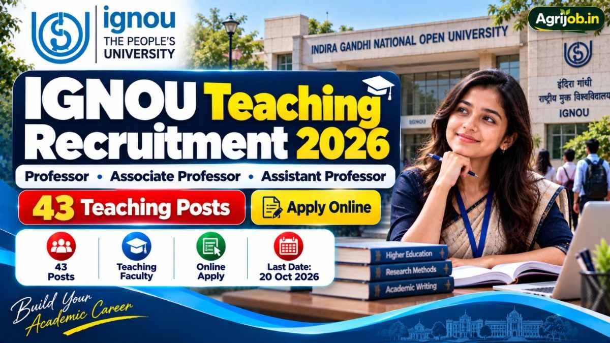IGNOU Teaching Recruitment 2026