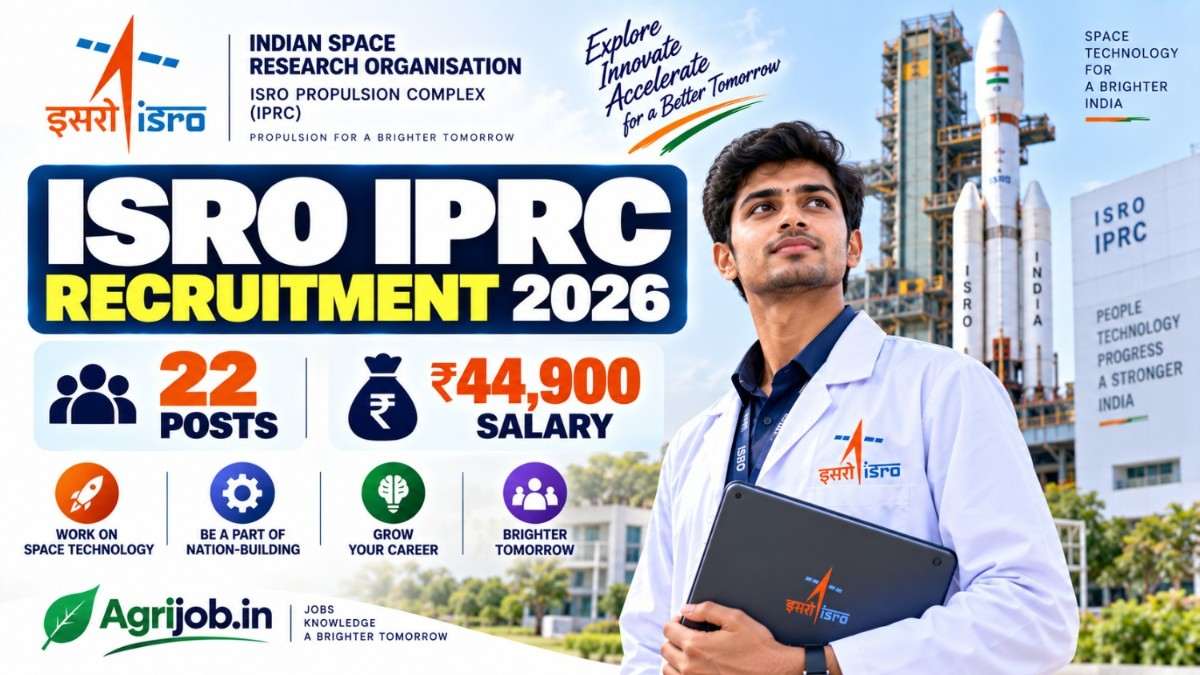 ISRO IPRC Recruitment 2026 – 22 Posts, Rs.44,900 Salary