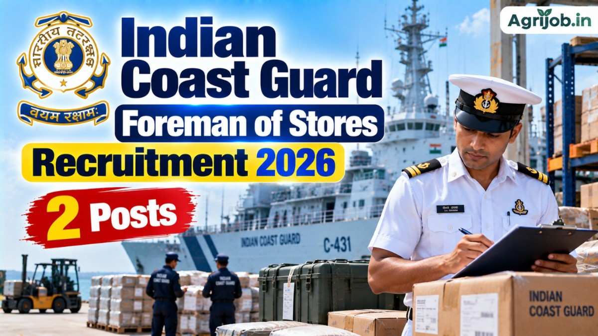 Indian Coast Guard Foreman of Stores Recruitment 2026