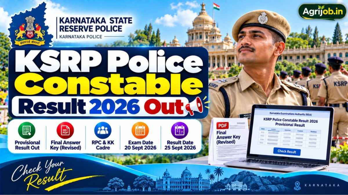 KSRP Police Constable Result 2026 Out