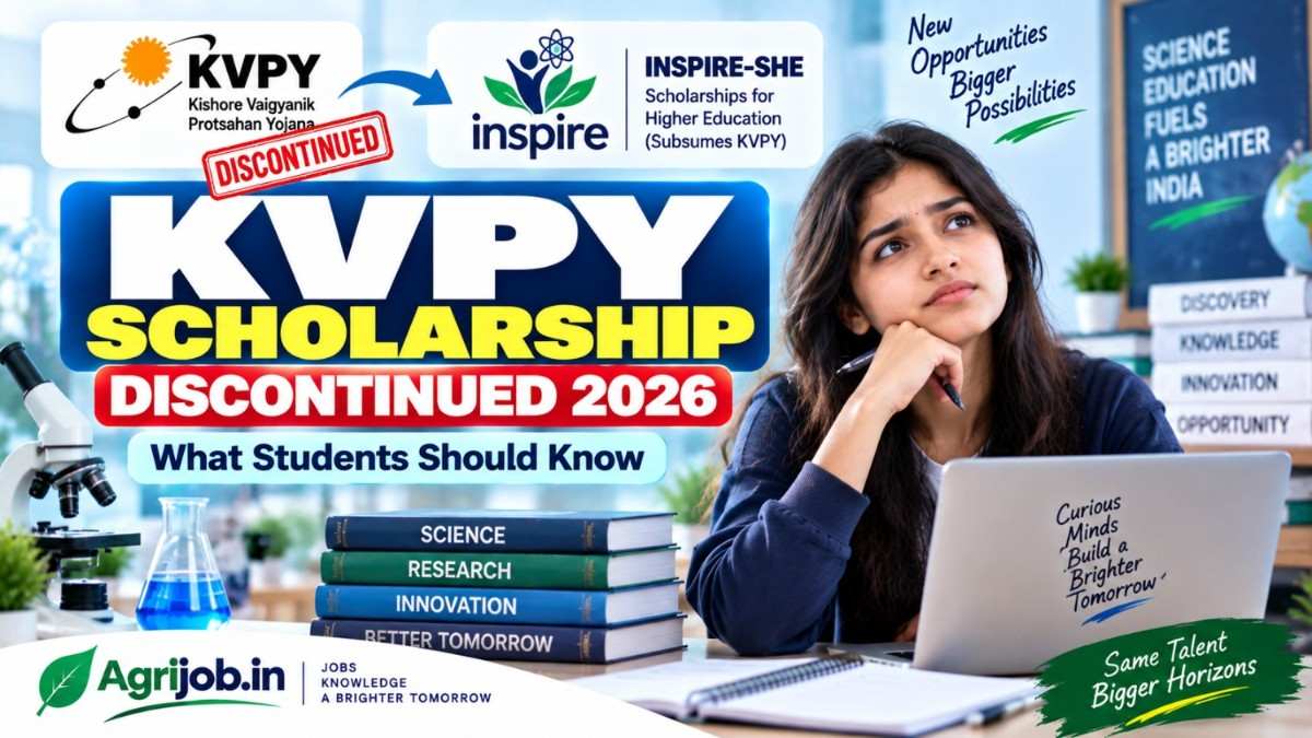 KVPY Scholarship Discontinued 2026