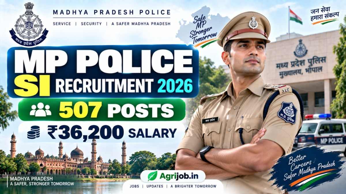 MP Police SI Recruitment 2026 – 507 Posts