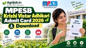 MPESB Krishi Vistar Adhikari Admit Card 2026