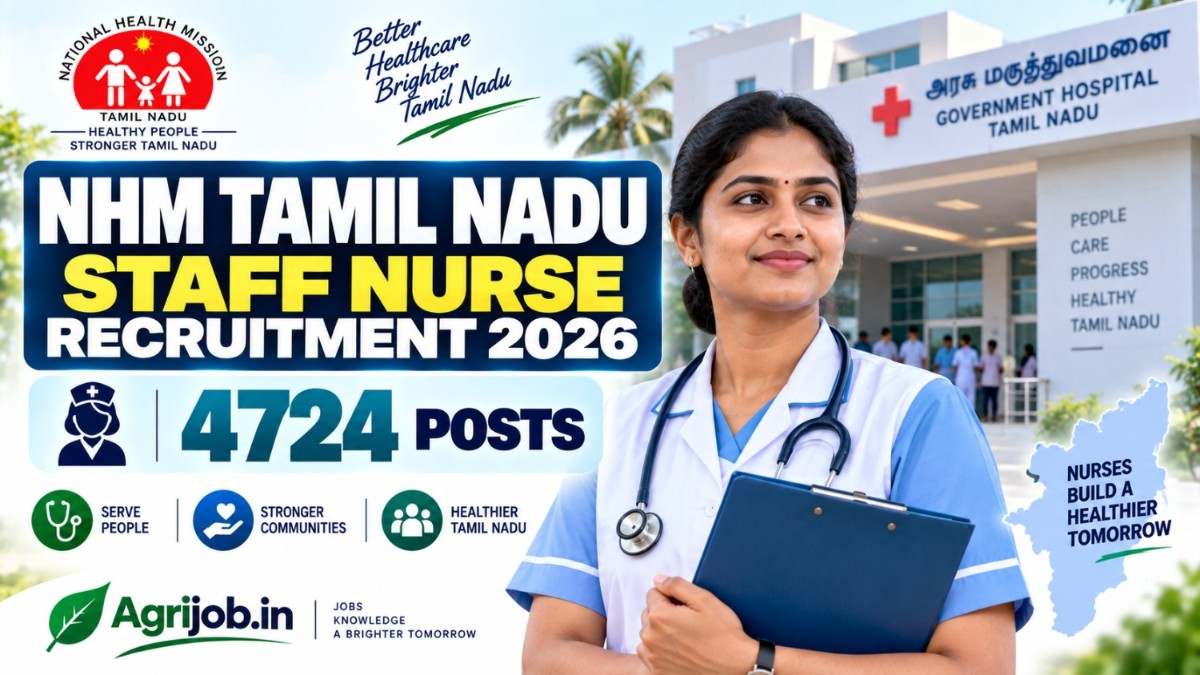 NHM Tamil Nadu Staff Nurse Recruitment 2026 – 4724 Posts