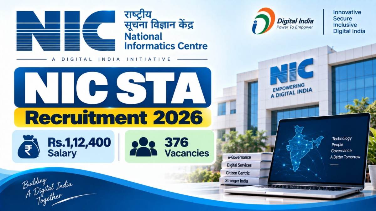 NIC STA Recruitment 2026 – Rs.1,12,400 Salary