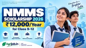 NMMS Scholarship 2026 – Rs.12,000Year for Class 9-12