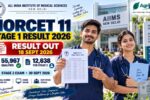 NORCET 11 Stage 1 Result 2026