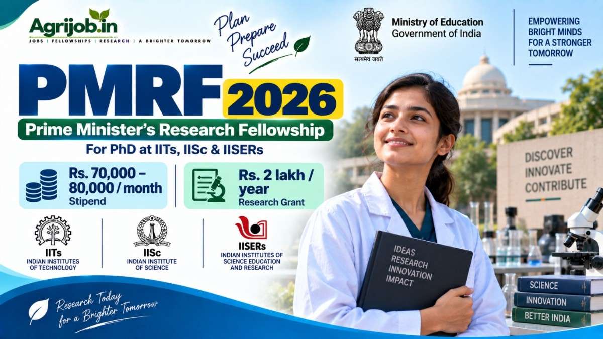 PMRF 2026 – Rs.80,000Month PhD Fellowship