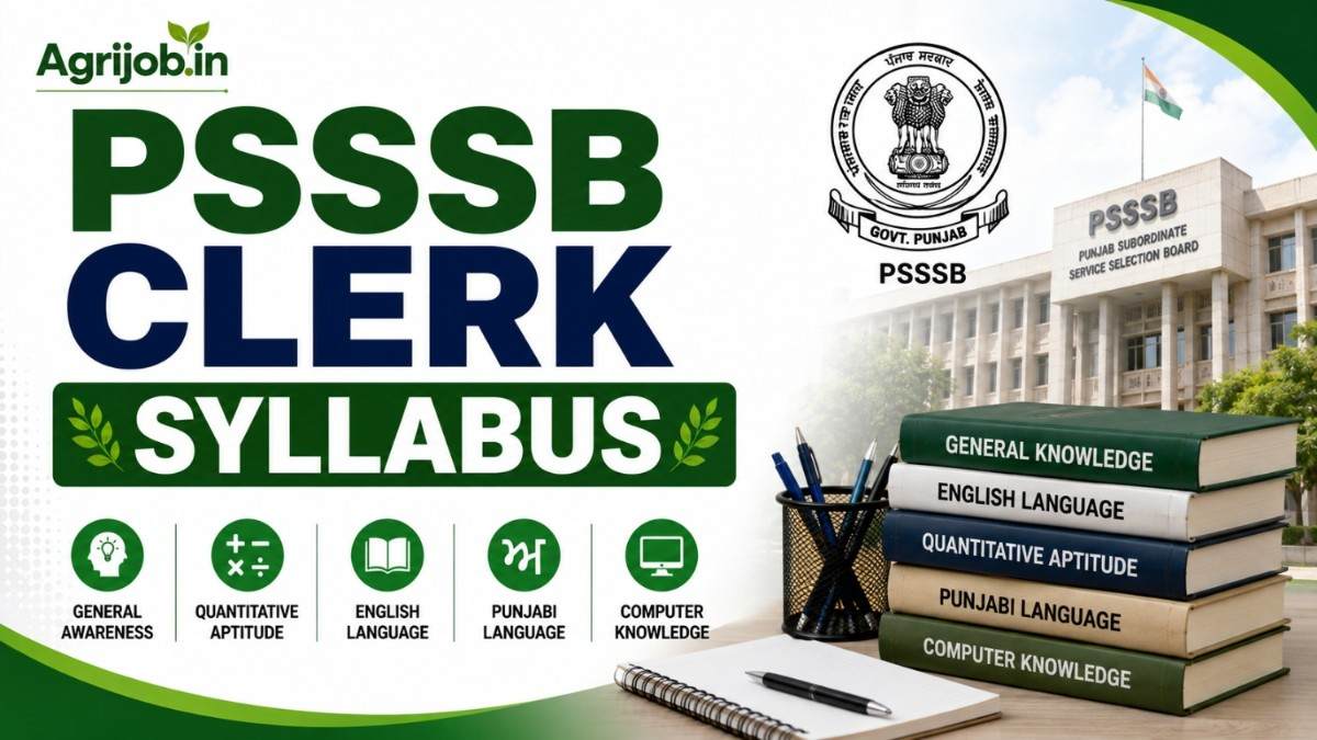 PSSSB Clerk Syllabus