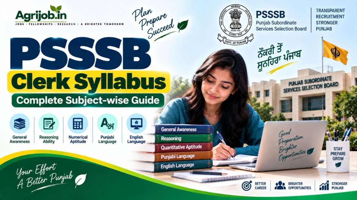 PSSSB Clerk Syllabus 2026