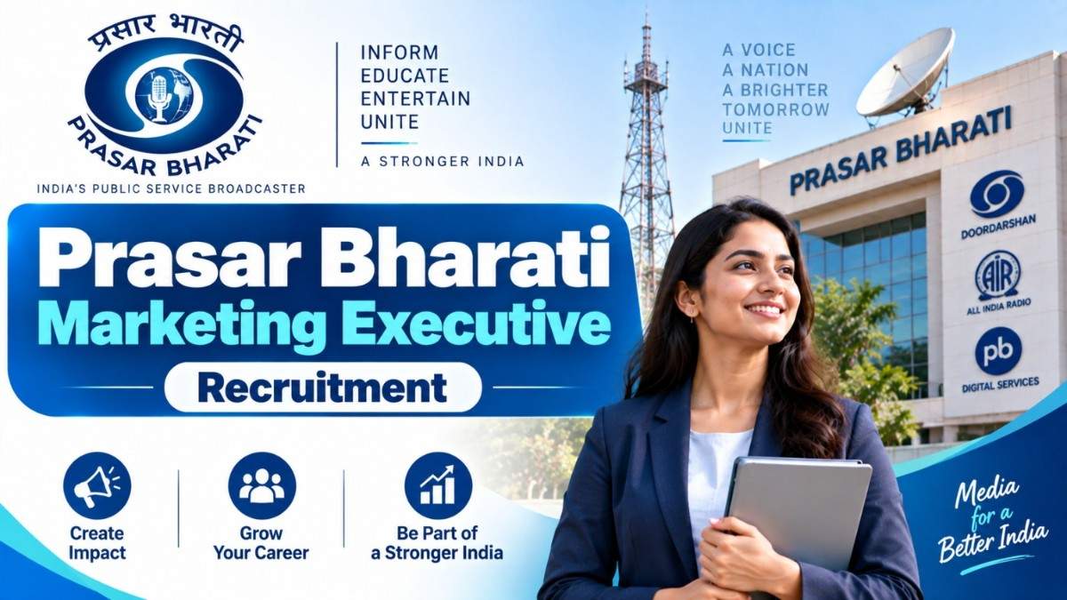 Prasar Bharati Marketing Executive Recruitment 2026