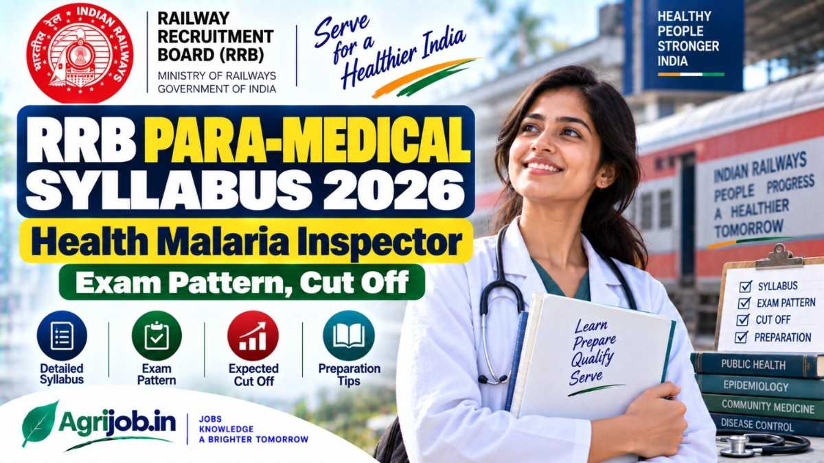 RRB Para-Medical Syllabus 2026 – Health Malaria Inspector Exam Pattern, Cut Off