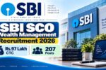 SBI SCO Wealth Management Recruitment 2026