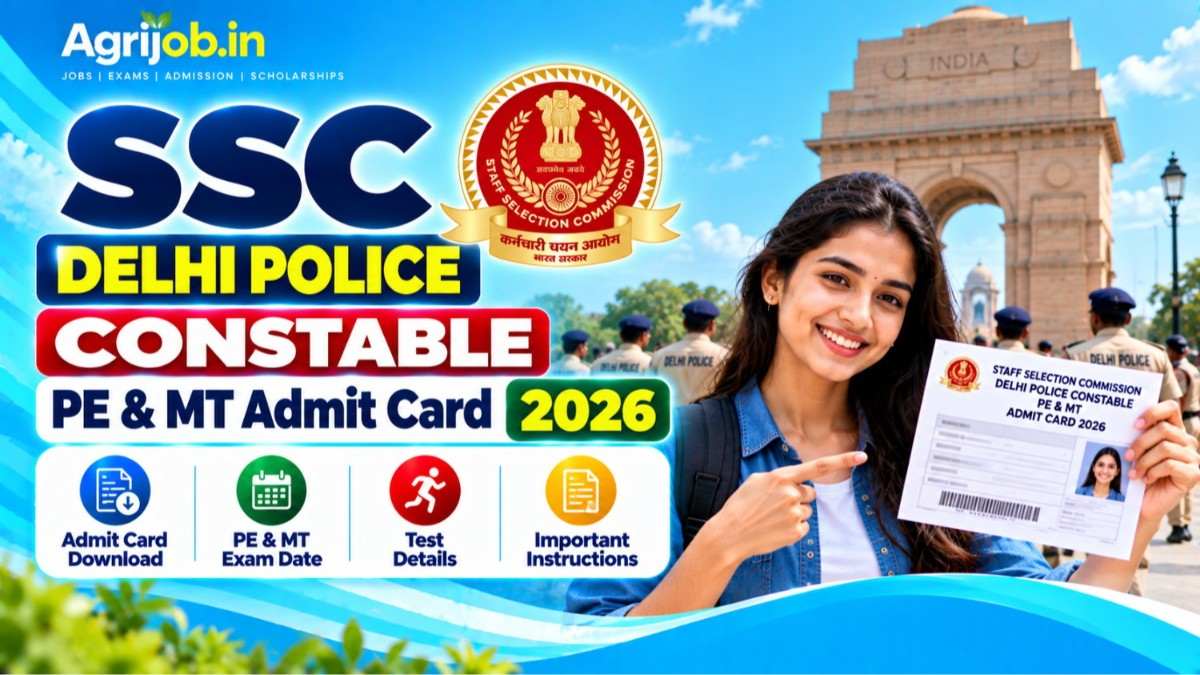 SSC Delhi Police Constable PE & MT Admit Card 2026