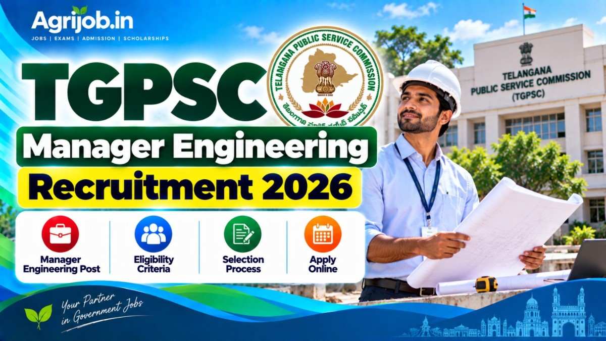 TGPSC Manager Engineering Recruitment 2026