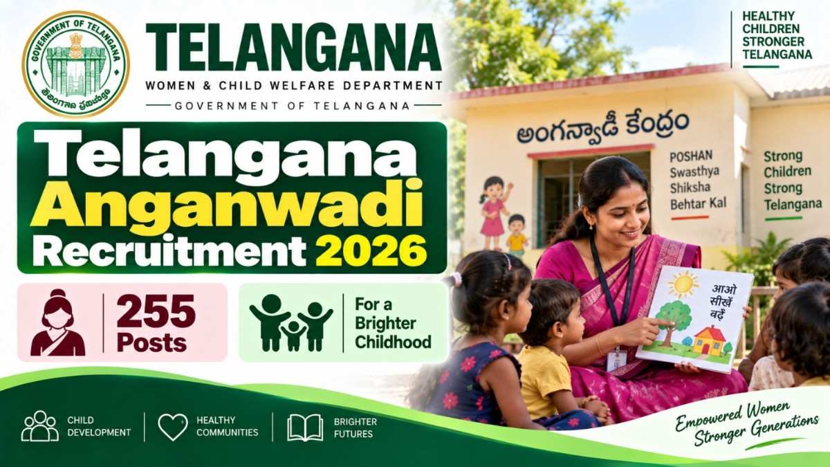 Telangana Anganwadi Recruitment 2026 – 255 Posts