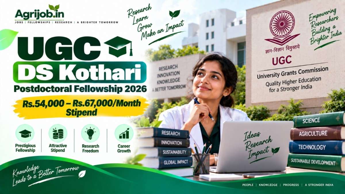UGC Dr DS Kothari Postdoctoral Fellowship 2026
