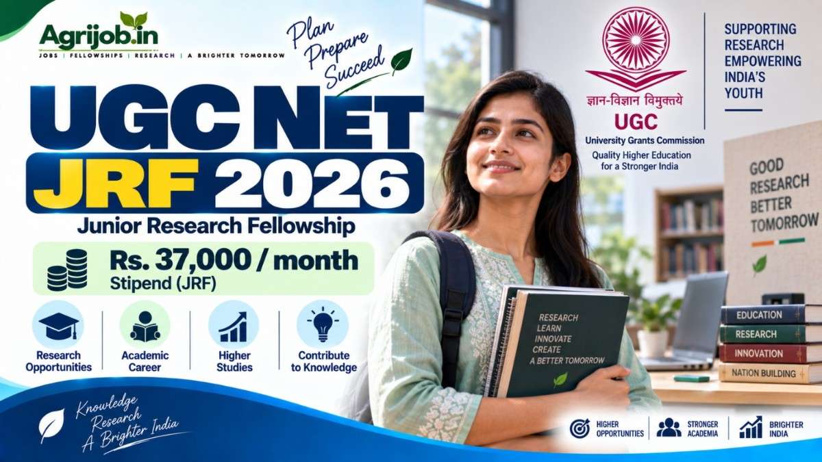 UGC NET JRF 2026 Rs.37,000month stipend,