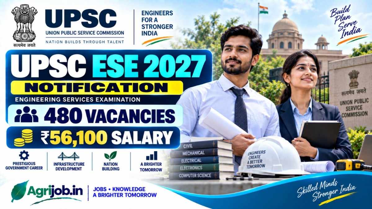 UPSC ESE 2027 Notification – 480 Vacancies