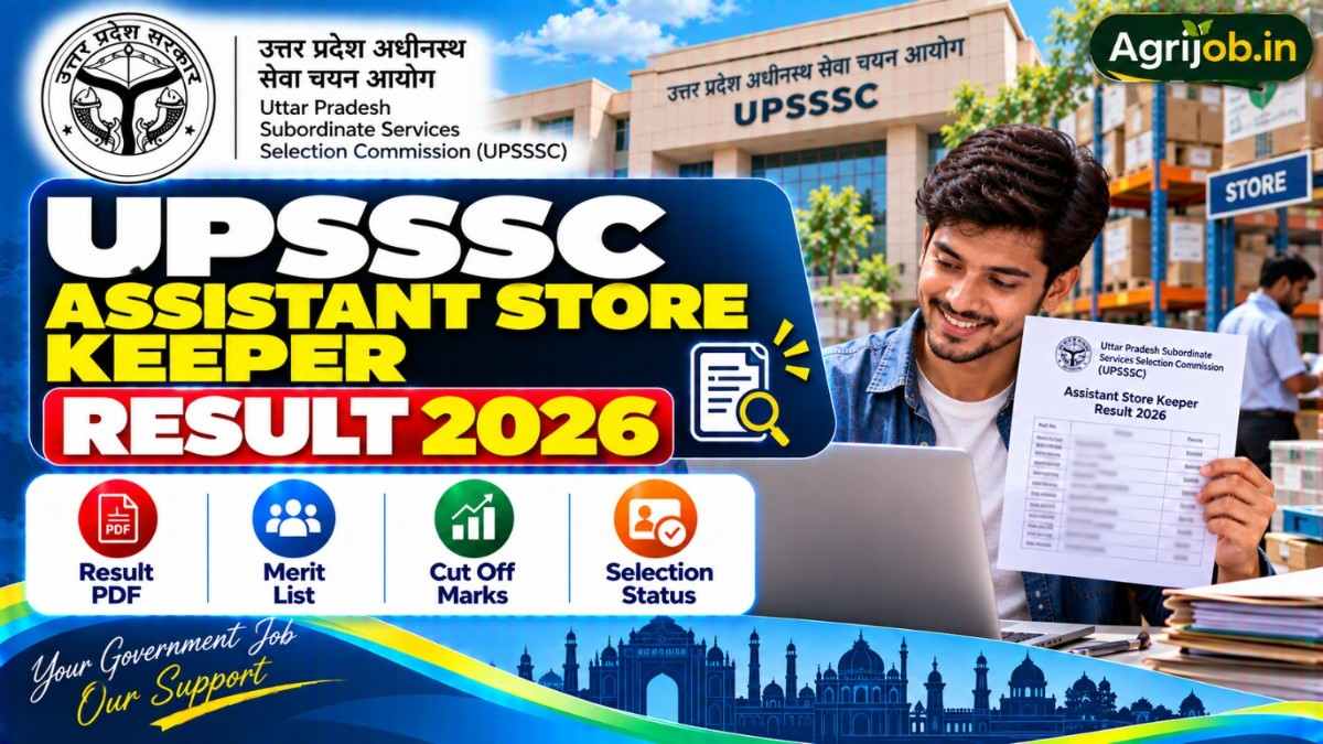 UPSSSC Assistant Store Keeper Result 2026