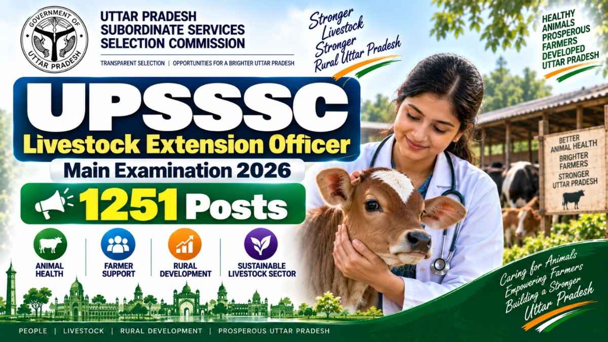 UPSSSC Pashudhan Prasar Adhikari Mukhya Pariksha 2026