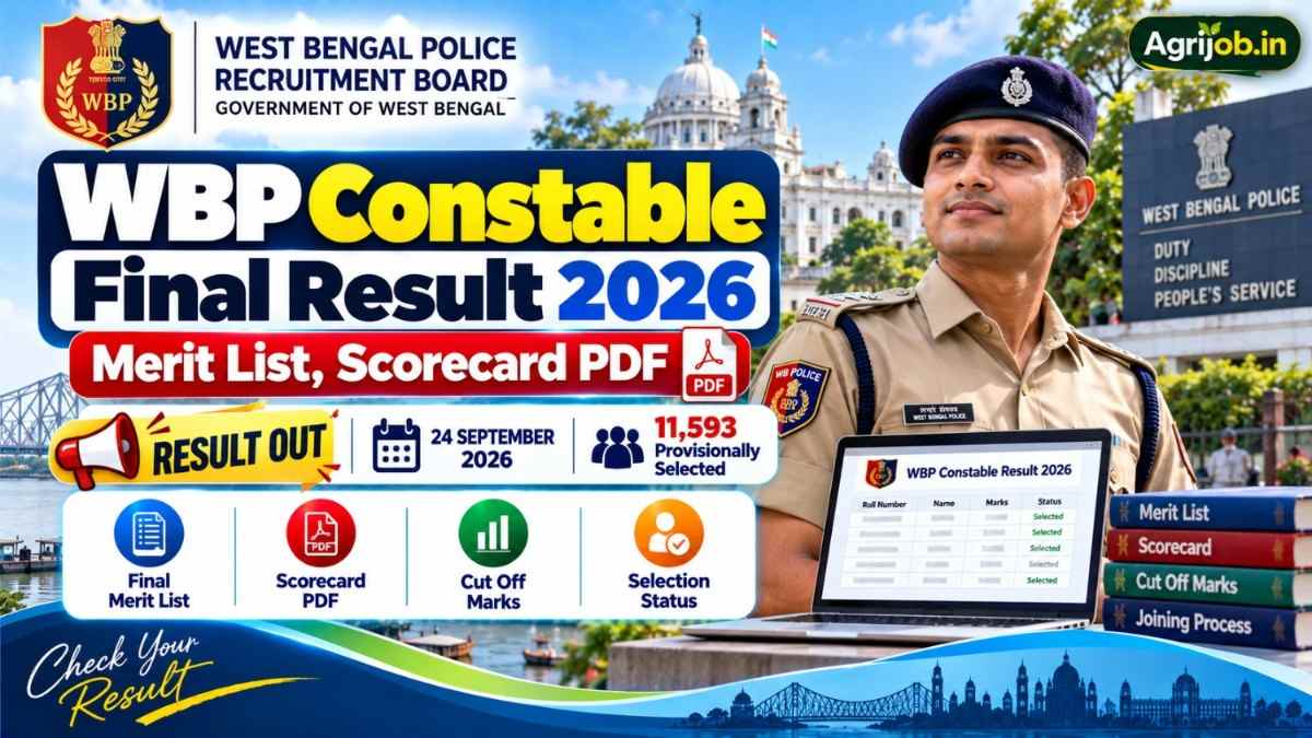 WBP Constable Final Result 2026 – Merit List, Scorecard PDF