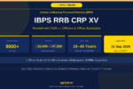 IBPS RRB CRP XV Recruitment 2026 Notification Banner – agrijob.in