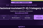 ICAR IARI Technical Assistant Recruitment 2026 Notification Banner – agrijob.in