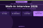 ICAR IIPR Walk-in Interview 2026 Notification Banner – agrijob.in