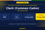 Punjab SSSB Clerk Recruitment 2026 Notification Banner – agrijob.in