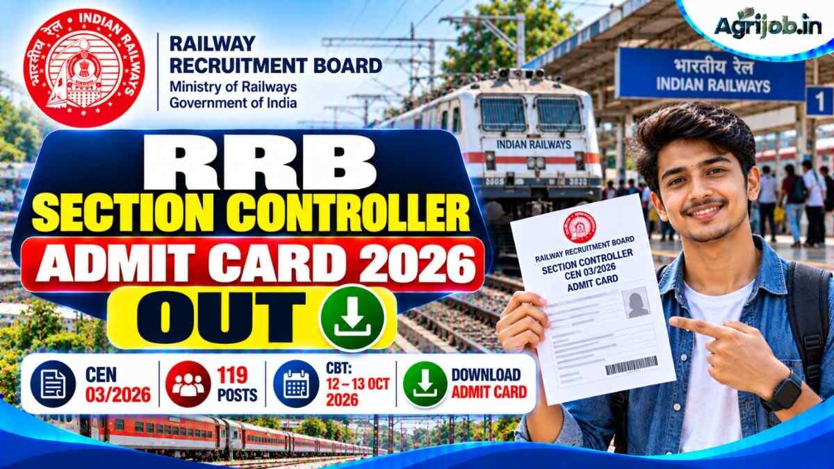 RRB Section Controller Admit Card 2026 Out Today