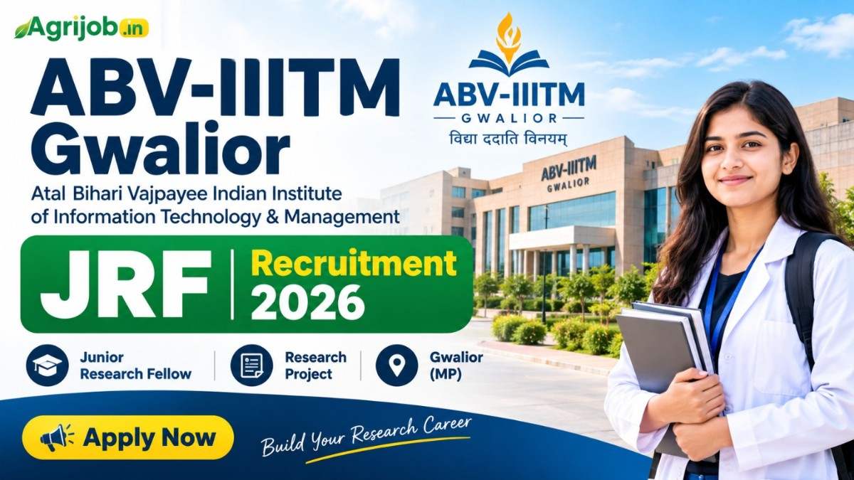 ABV-IIITM Gwalior JRF Recruitment 2026