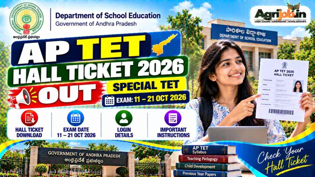 AP TET Hall Ticket 2026 Out