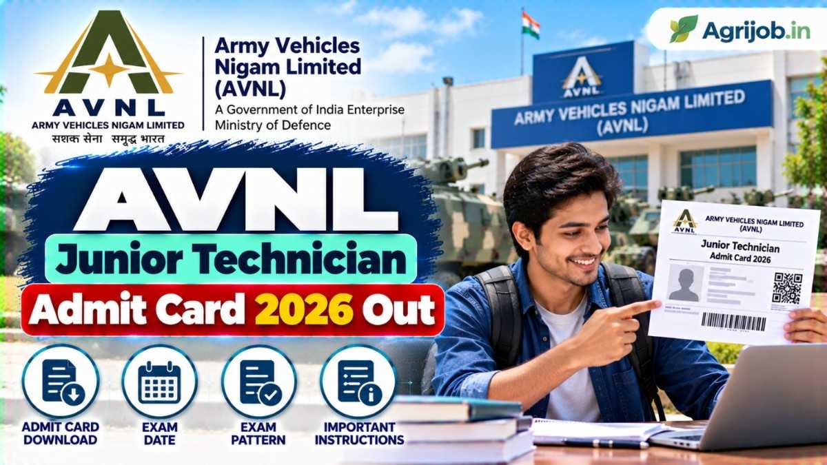 AVNL Junior Technician Admit Card 2026 Out