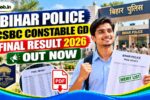 Bihar Police CSBC Constable GD Final Result 2026 Out