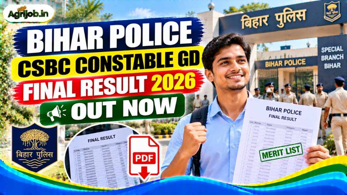 Bihar Police CSBC Constable GD Final Result 2026 Out