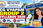 CG Vyapam Group 2 Syllabus 2026