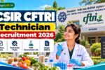CSIR CFTRI Technician Recruitment 2026