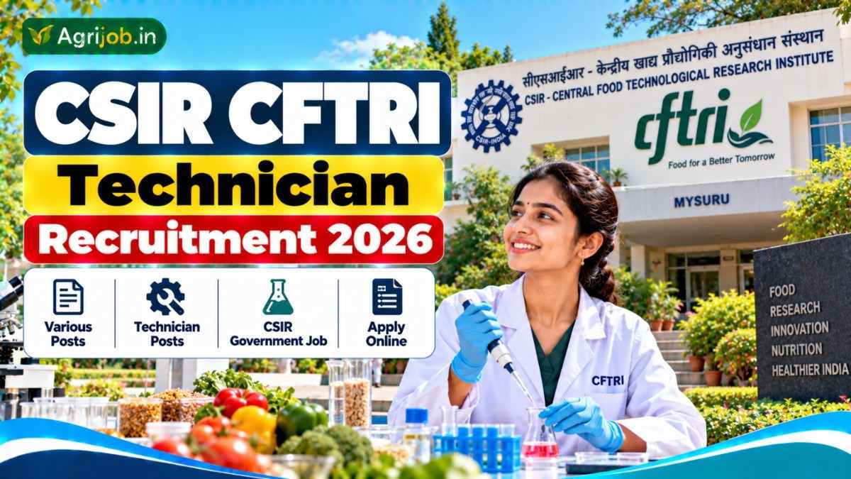 CSIR CFTRI Technician Recruitment 2026