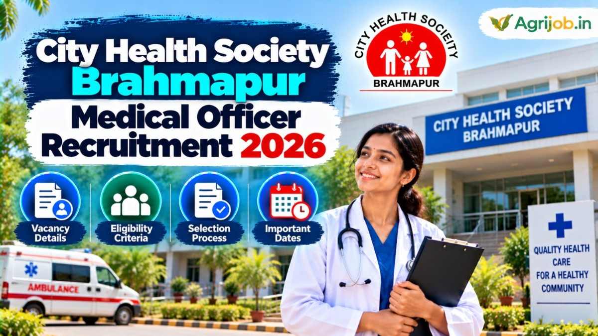 City Health Society Brahmapur Medical Officer Recruitment 2026