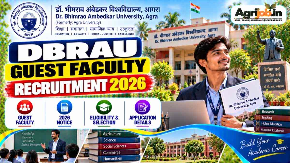 DBRAU Agra Guest Faculty Recruitment 2026