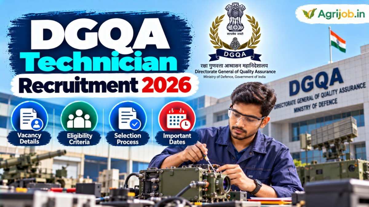 DGQA Technician Recruitment 2026
