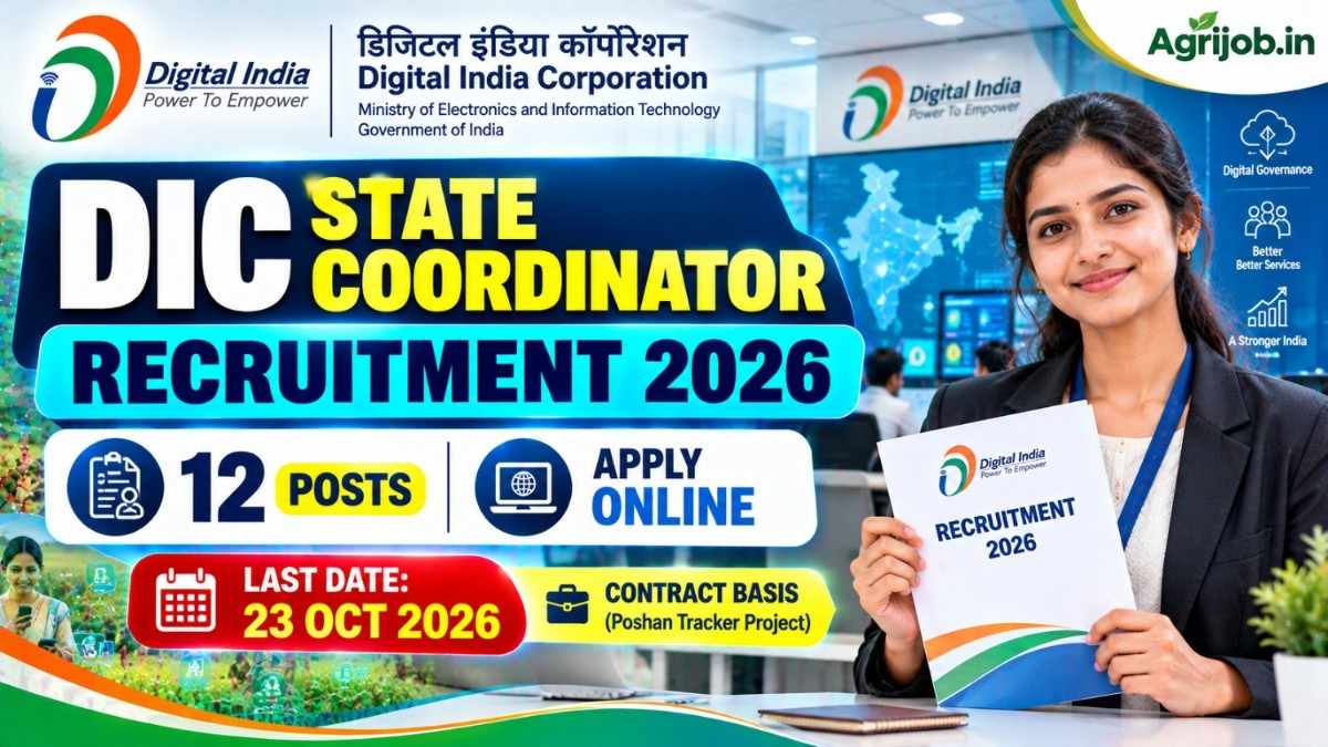 DIC State Coordinator Recruitment 2026