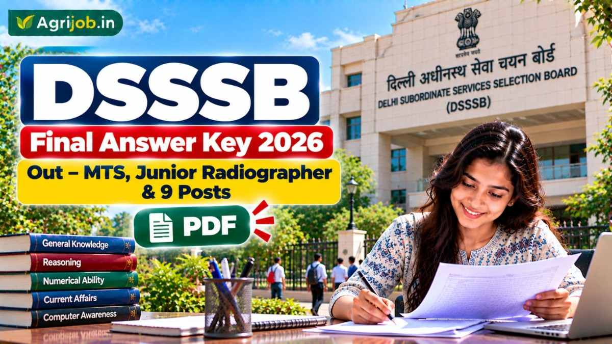 DSSSB Final Answer Key 2026 Out