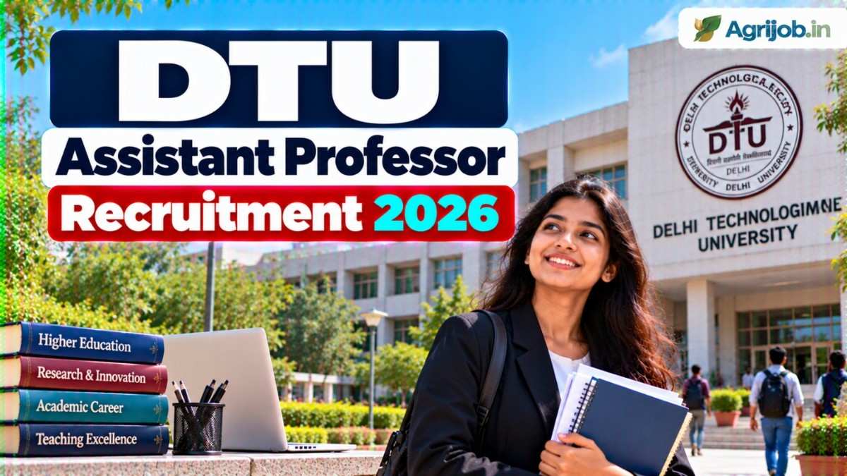 DTU Assistant Professor Recruitment 2026