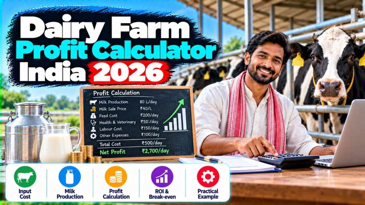 Dairy Farm Profit Calculator India 2026