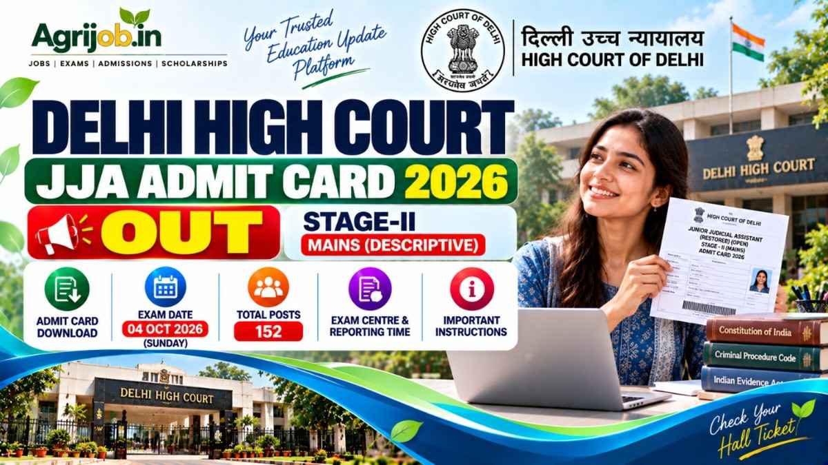 Delhi High Court JJA Admit Card 2026