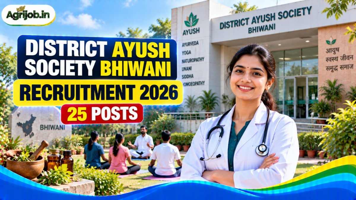 District AYUSH Society Bhiwani Recruitment 2026