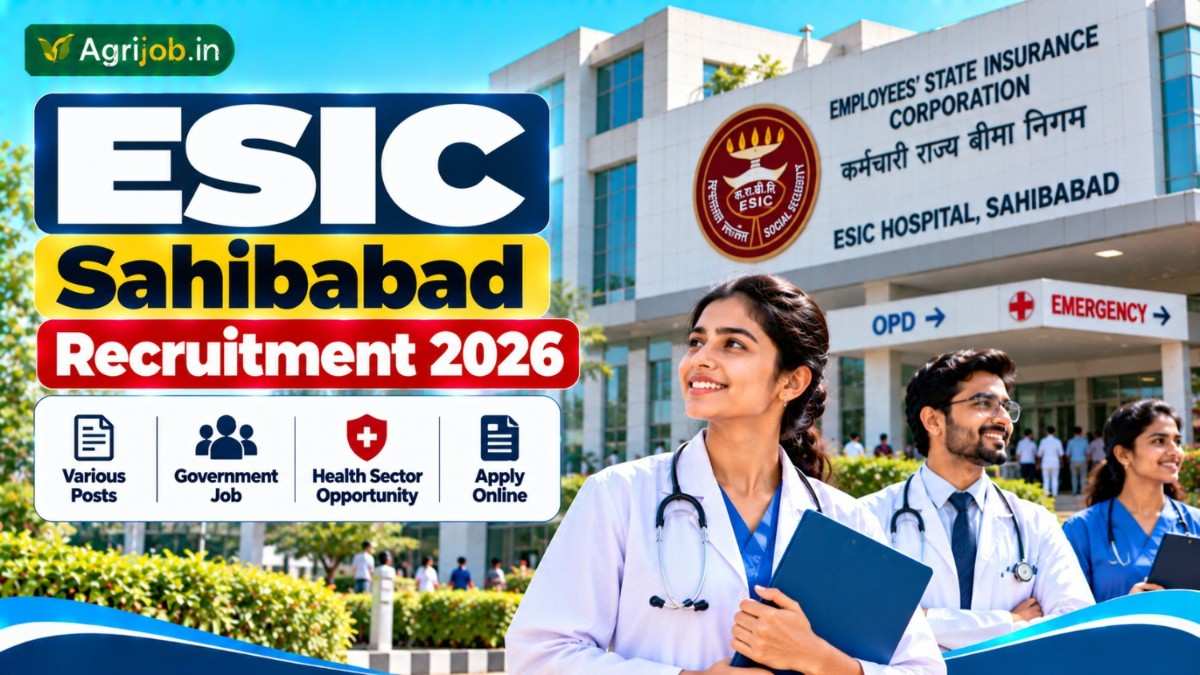 ESIC Sahibabad Recruitment 2026